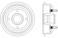 Тормозный барабан HELLA 8DT 355 301-331