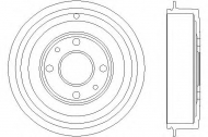 Тормозный барабан HELLA 8DT 355 301-421