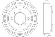 Тормозный барабан HELLA 8DT 355 301-481