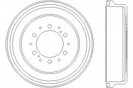 Тормозный барабан HELLA 8DT 355 301-491