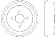 Тормозный барабан HELLA 8DT 355 301-501