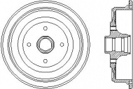 Тормозный барабан HELLA 8DT 355 301-521
