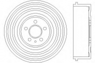 Тормозный барабан HELLA 8DT 355 301-591