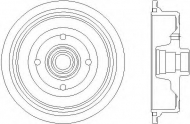 Тормозный барабан HELLA 8DT 355 301-611