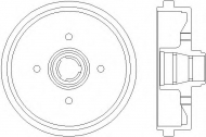 Тормозный барабан HELLA 8DT 355 301-631