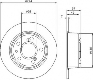 Тормозной диск HELLA 8DD 355 100-271