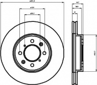 Тормозной диск HELLA 8DD 355 103-121