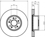 Тормозной диск HELLA 8DD 355 102-691