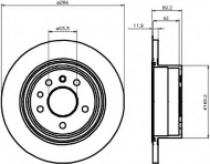 Тормозной диск HELLA 8DD 355 103-731