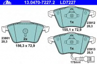 Комплект тормозных колодок ATE 13.0470-7227.2