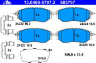 Комплект тормозных колодок ATE 13.0460-5797.2
