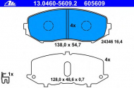 Комплект тормозных колодок ATE 13.0460-5609.2