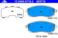 Комплект тормозных колодок ATE 13.0460-5716.2
