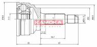 Шарнирный комплект KAMOKA 6070