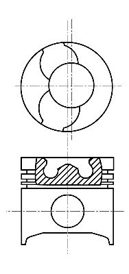 Поршень NÜRAL 87-142500-00