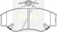 Комплект тормозных колодок BRECK 23081 00 C