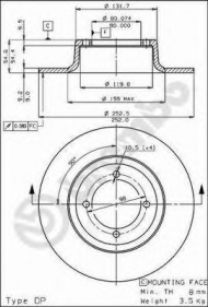 Тормозной диск BRECO BS 7294