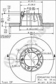 Тормозной диск BRECO BS 7314