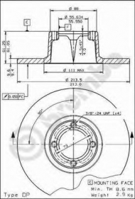 Тормозной диск BRECO BS 7424