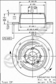 Тормозной диск BRECO BS 7431