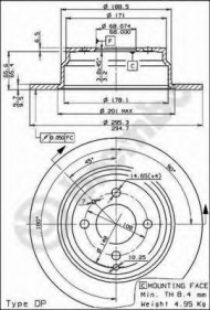 Тормозной диск BRECO BS 7432