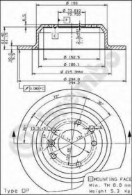 Тормозной диск BRECO BS 7457