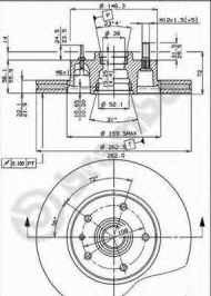 Тормозной диск BRECO BS 7903