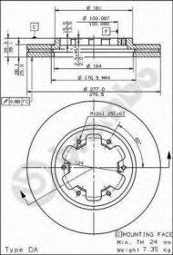Тормозной диск BRECO BS 7943