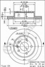 Тормозной диск BRECO BS 8272