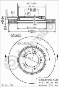 Тормозной диск BRECO BS 8296