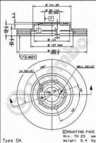 Тормозной диск BRECO BS 8322