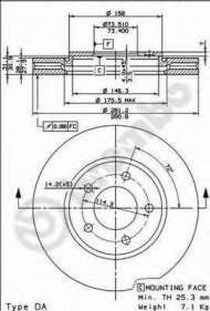 Тормозной диск BRECO BS 8466