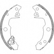 Комлект тормозных накладок WOKING Z4022.00