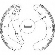 Комлект тормозных накладок WOKING Z4091.00