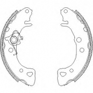 Комлект тормозных накладок WOKING Z4126.00