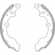 Комлект тормозных накладок WOKING Z4164.00