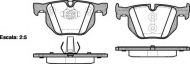 Комплект тормозных колодок WOKING P2813.61