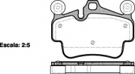 Комплект тормозных колодок WOKING P6733.20