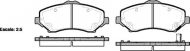 Комплект тормозных колодок WOKING P13593.02