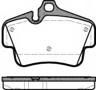 Комплект тормозных колодок WOKING P6733.30
