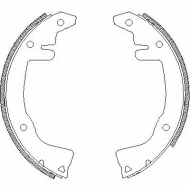 Комлект тормозных накладок WOKING Z4281.00