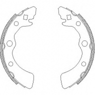 Комлект тормозных накладок WOKING Z4323.00