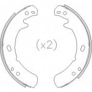 Комлект тормозных накладок WOKING Z4209.00