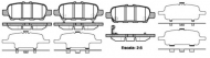 Комплект тормозных колодок WOKING P9763.41