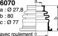 Комплект пыльника DEPA 6070