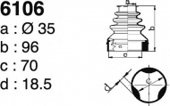 Комплект пыльника DEPA 6106