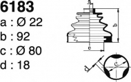 Комплект пыльника DEPA 6183