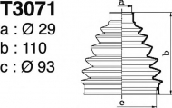 Комплект пыльника DEPA T3071