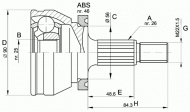 Шарнирный комплект OPEN PARTS CVJ5167.10
