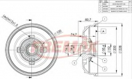 Тормозный барабан FREMAX BD-8051